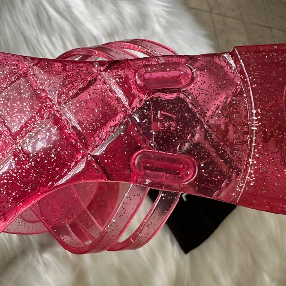 Auth Chanel Sandals 37 Never Use - Picture 10 of 16